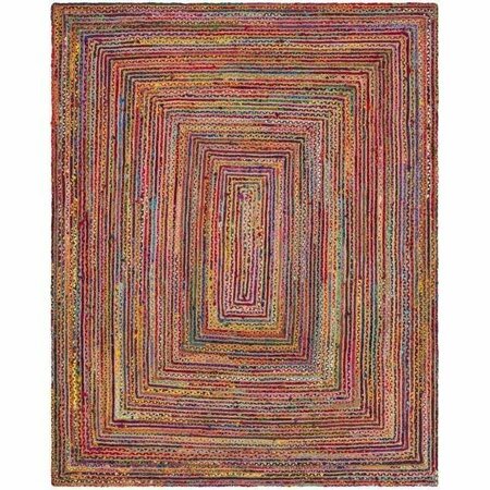 Safavieh Cape Cod Hand Woven Round Area Rug, Red and Multi Color - 6 x 6 ft. CAP202A-6R